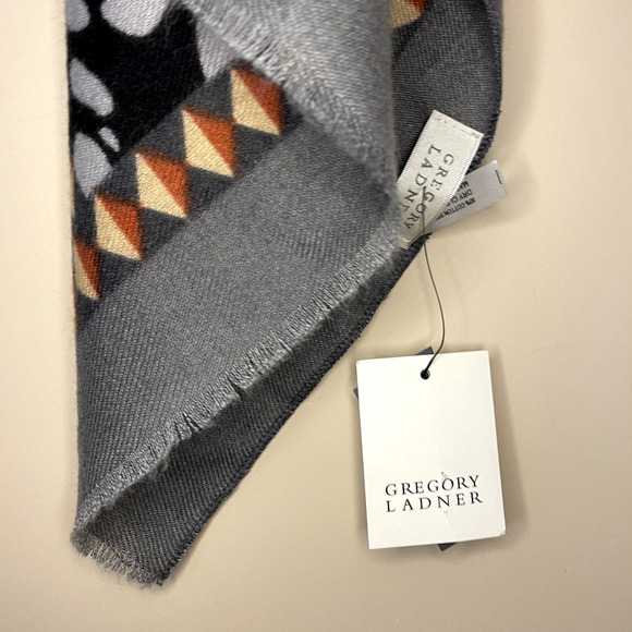 NWT Gregory Ladner Women's Geometric Animal Print Boho Scarf Wrap Safari - Picture 10 of 12